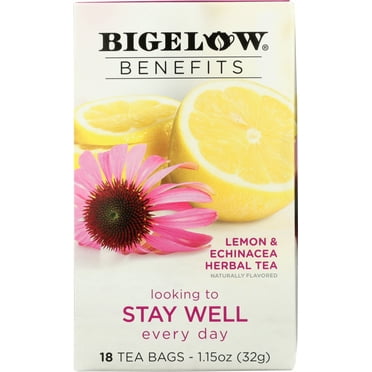 Benefits Lemon and Echinacea Herbal Tea 18 Bags, 1.15 oz, 1 Pack