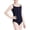 Navy-02, variant on Girls Cami Leotards for Ballet, Spaghetti Strap Stretch Dance Uniform Bodysuits for 5-15 Years