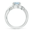 thumbnail image 2 of ANGARA Natural Solitaire Round 1.6 ct Aquamarine Infinity Promise Ring in 925 Sterling Silver for Women (Size-8mm) | March Birthstone, Anniversary, Jewelry Gift for Women | Natural Aquamarine Ring, 2 of 10