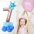thumbnail image 5 of 32inch 1 2 3 4 5 6 7 8 9 Rose Gold Digit Figure Balloon Foil Balloons Wedding Birthday Baby Shower Party Decor Supplies Air Ball blue Number 7, 5 of 9