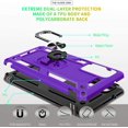 thumbnail image 4 of Compatible for Samsung Galaxy S20 FE/S20 FE 5G Case 6.5-inch with HD Screen Protector, Military-Grade Protective Phone Case with Magnetic Kickstand Ring for Samsung S20 FE/S20 FE 5G Purple, 4 of 8