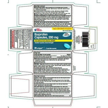 GNP Ibuprofen 200mg, 20 Softgels