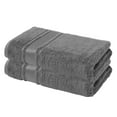 thumbnail image 5 of Melissa Linen, 2-Piece Hand Towels, Ultra Absorbent, Luxuries Towel Collection, Dark Grey, 5 of 10