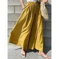 thumbnail image 4 of Dragonus Plus Size High Waist Wide Pants Cotton Linen Loose Pants Casual Loose Trousers, 4 of 5