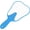 Blue, variant on Handheld Mirrors with Handle Small Face Mirror, Tooth Shaped Hand Mirror Makeup, Used for Dentist Office, Clinic, Bathroom, Barber and Salon - White