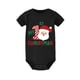 thumbnail image 4 of Mono de bebé de manga corta con estampado de Papá Noel y mi primera Navidad, mono cómodo para bebé, ropa para recién nacidos para la primera Navidad, 4 of 5