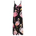 thumbnail image 4 of Flamingo Pattern Sleeveless Dress for Women Clothing Female Women's Summer Skirt, 4 of 7