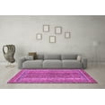thumbnail image 3 of Ahgly Company Indoor Square Abstract Purple Modern Area Rugs, 5' Square, 3 of 4