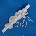 thumbnail image 3 of Tiara de cristal de perlas de boda vintage, corona para el cabello, diadema de novia hecha a mano, piezas de cabeza de perlas nupciales para boda, fiesta de cumpleaños, accesorio para el cabello, 3 of 5