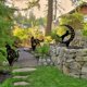 thumbnail image 4 of Decoración de jardín de gatos de 3 piezas, estatuas de gato negro de metal, estatua hueca de arte de césped, para jardines, césped, caminos de tierra JM, 4 of 5