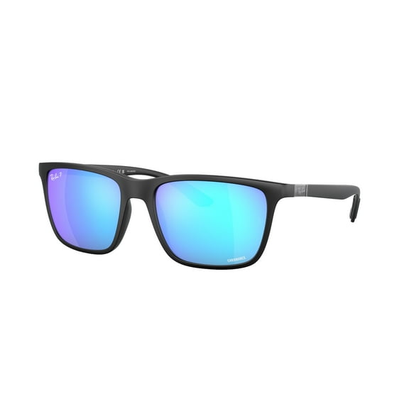 Sunglasses Ray-Ban RB 4385 601SA1 Matte Black Green Mirror Blu P