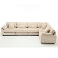 thumbnail image 4 of Oversized Modular, Convertible | Beige Corduroy Sofa for Living Room, Offers Comfort, Flexibility & Easy Assembly, 4 of 5