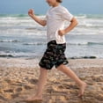 thumbnail image 3 of Odeerbi 5-14 Años Niños Niñas Verano Dinosaurio Imprimir Pantalones Cortos Entrenamiento Atlético Pantalones Cortos Deportivos Lindo Transpirables, 3 of 5