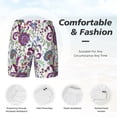thumbnail image 6 of Picia Fairy Flower pattern Mens Swim Trunks with Compression Liner Stretch Beach Shorts Quick Dry with Zipper Pockets No-Chafing Board Shorts-Large, 6 of 9