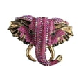 thumbnail image 3 of Broche de retro Yinane Ramillete de moda con diamantes de imitación brillantes Rosado, 3 of 8