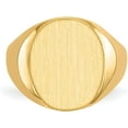 thumbnail image 4 of Avariah Diamonds 14k Yellow Gold 13 x12mm Closed Back Signet Ring - Ring Size 6.5, 4 of 8