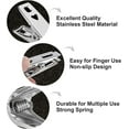 thumbnail image 3 of Durable Stainless Steel Clothespins, Space-Saving Multi-Purpose Clips For Travel Laundry, Smooth Edge Design Ensures No Fabric Damage, 3 of 5