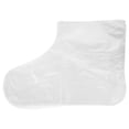 thumbnail image 1 of 200pcs Disposable Transparent Foot Covers Plastic Booties Foot Therapy Bags for Women Men, 1 of 9