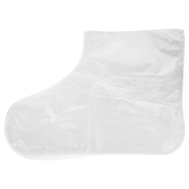 FELTECHELECTR 200 fundas desechables transparentes para pies, de plástico, para terapia de pies, para mujeres y hombres.