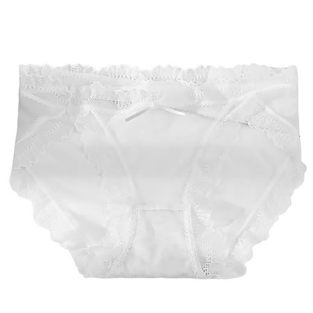 

Women s Panties Lace Hollowed Out Mesh Mid Waist Cotton Bottom Crotch Briefs Soft Spring Summer Underpanties For Women