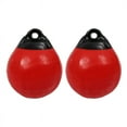 thumbnail image 1 of 2X Bouée d'Ancrage Ronde en PVC Robuste pour Bateau Protection Gonflable pour Amarrage Marin Rouge, 1 of 5