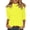 4# Fluorescence Yellow, variant on Mock Neck Tops for Women 3/4 Sleeve Dressy Casual T Shirts Loose Fit Spring 2026 Lightweight Solid Work Blouses White 2XL