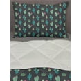 thumbnail image 3 of Cactus Comforter & Sham Bedding Set, Exotic and Modern Demonstration of Cacti and Succulents Mother Nature Colors, 3 pcs Duvet Set Microfiber Filling Quilt, 5 Sizes, Multicolor, by Ambesonne, 3 of 4