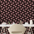 thumbnail image 2 of Ambesonne Floral Peel & Stick Wallpaper for Home, Delicate Romantic Roses Art, 13"x36", Pastel Pink and Reseda Green, 2 of 5