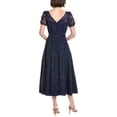 thumbnail image 2 of Kay Unger womens  Haisley Lace Midi Dress, 2, Blue, 2 of 3