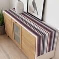 thumbnail image 4 of Rainbow Striped Table Runner - 72 Inch Long, Kitchen Dining Table Runner Dresser Scarves, Vintage Colorful Abstract Stripes Lines Farmhouse Decor for Coffee Tables Wedding Party Banquet, 4 of 8