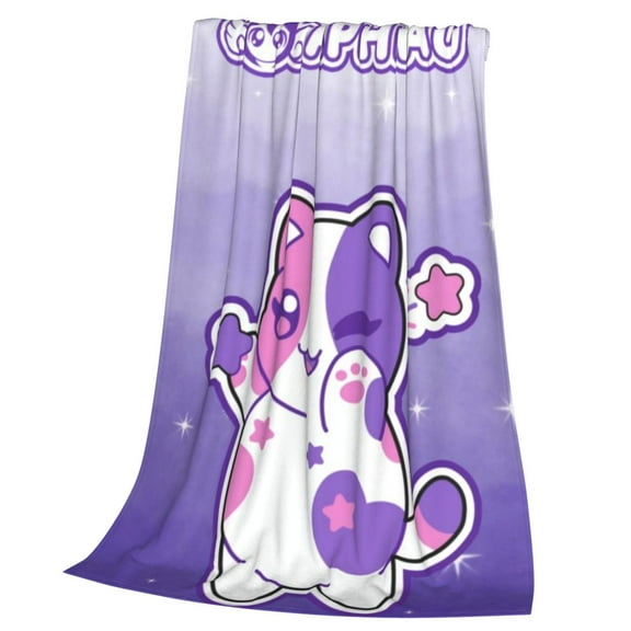 Aphmau Throw Blanket Cozy Plush Lightweight Warm Fuzzy Flannel Blanket Air Conditioning Blanket for Couch Sofa Bed Home Decor Gift 50x40