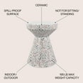 thumbnail image 4 of JONATHAN Y Xenia 17.75" Modern Bohemian Terrazzo Indoor/Outdoor Drum Accent Table, Multi, 4 of 9