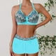 thumbnail image 1 of Trajes de baño tankini para mujer Trajes de baño vintage estampados para mujer Trajes de baño conservadores Traje de baño bikini con falda de playa estampada para mujer, 1 of 5