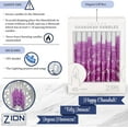thumbnail image 4 of Zion Judaica Deluxe Chanukah Candles for Girls Set of 45 Premium Decorative Purple Elegance Hanukkah Candles for Menorah, Includes DIY Dreidel, Prayer Card, 4 of 5