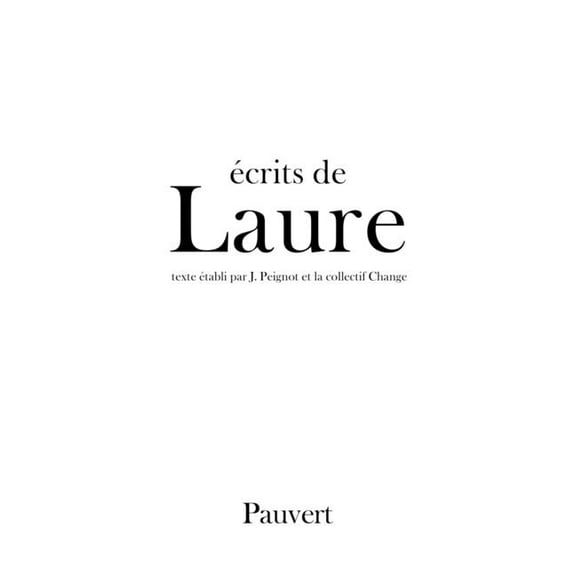 Ecrits de Laure, (Paperback)