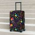 thumbnail image 5 of Uemuo Rainbow Jellyfishes Printed Washable Luggage Cover - Fashion Suitcase Protector Fits 18-32 Inch Luggage -X-Large, 5 of 9