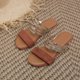 thumbnail image 4 of Nuevas sandalias y pantuflas para mujer con punta abierta y cómodas de fondo plano de verano Wmkox8yii  shjk3580, 4 of 4
