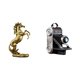 thumbnail image 1 of Estatua del caballo,Estatua de caballo de pie hecha a mano de resina de cafetería,Estatua de cámara,Figura coleccionable de modelo de estatua de cámara,Escaparate de accesorios, 1 of 8