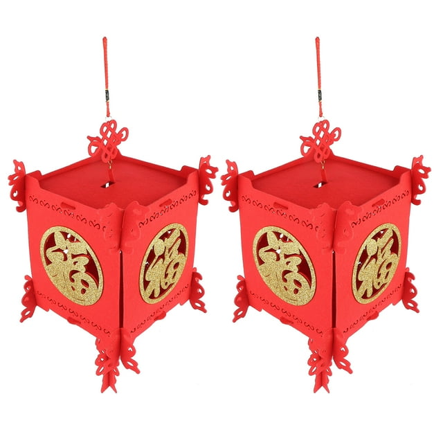 Lanterne de Festivals de Printemps Lanterne Chinoise Lanterne Chinoise Rouge de Printemps Lanterne Chinoise Durable 2 Ensembles pour Fêtes de Festivals
