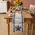 thumbnail image 3 of Table Runner - 72 Inch Long, Texas Star Retro Kitchen Dining Table Runner Dresser Scarves, Brown Wooden Berry Vintage Farm Farmhouse Decor for Coffee Tables Wedding Party Banquet, 3 of 8