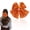 Orange, variant on Clearance Under $1.39! Large Sequin Bow Barrette Sparkly Clip for Thanksgiving Holiday Performance