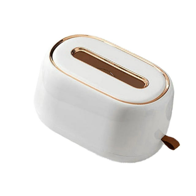 Dispensador de pañuelos multifuncional con estante colgante Blanco