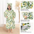 thumbnail image 3 of FORMRS Wearable Blanket Hoodie with Sleeves for Kids Cozy Flannel Sweatshirt, Olive Leaf, 3 of 7