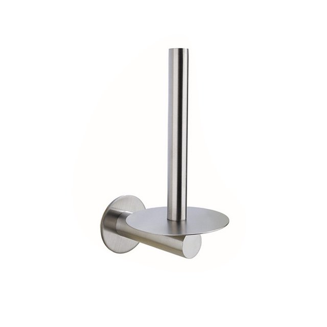 Injueey Soporte de rollo de papel de acero inoxidable plateado, estante para cocina, baño, baño, jardín, patio delantero, soporte de tejido Juegos de accesorios de baño Injueey HA010219-00B