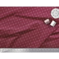 thumbnail image 3 of Soimoi Red Cotton Poplin Fabric Artistic Geometric Print Fabric by the Yard 56 Inch Wide, 3 of 3