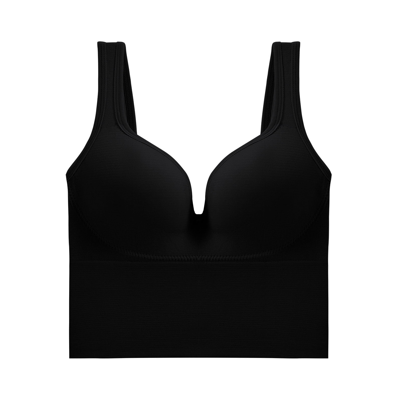 Hunpta Ladies Wire-Free Bra Latex Underwear Thin Breathable Push Up Sports  Sleep Bra