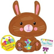 Happy Easter Bunny 29 Inch Foil Mylar Balloon [32348]