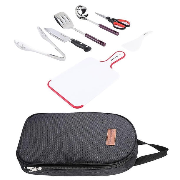 Portable Outdoor Stainless Steel Camping Picnic Cookware Cooking Utensil Kit BBQ Grill Tools Set