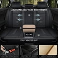 thumbnail image 3 of LAONNVIR Full Coverage Leather Car Seat Covers Full Set Universal Fit for Most Cars Sedans Trucks SUVs with Waterproof Leatherette in Automotive Seat Cover Accessories (Black,5 Seats), 3 of 5