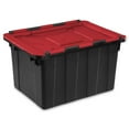 thumbnail image 2 of Sterilite 12 Gallon Hinged Lid Industrial Tote, Stackable Storage Bin, 6 Pack, 2 of 10